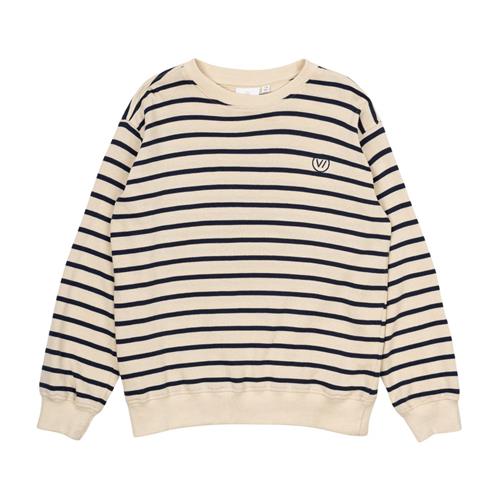 The New GOTS Nero Sweatshirt Mood Indigo Striped 5-6 Y  Marineblå  5-6 år  mand