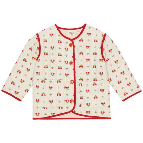 Flöss Sofia Jakke Soft White Berry 92 cm  Hvid  92 cm  kvinde