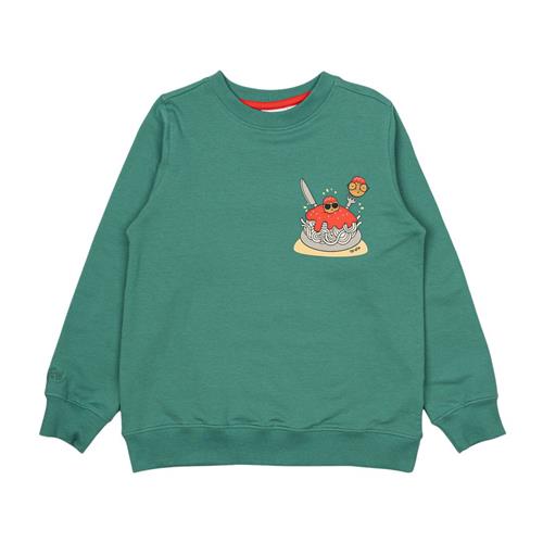 The New GOTS Sweatshirt Bottle Green 3-4 Y  Grøn  3-4 år  mand