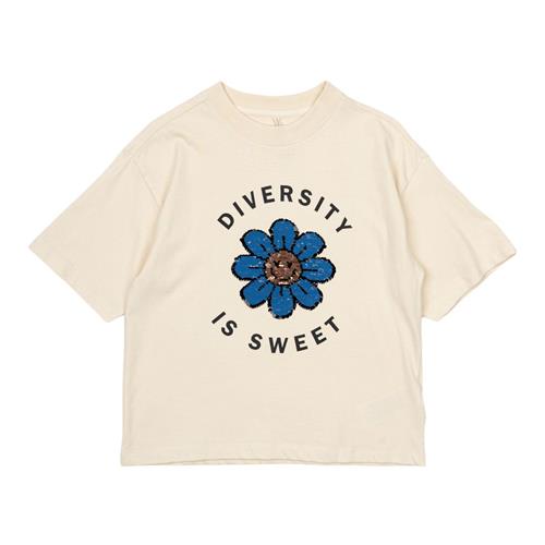 The New Ninette Tee Bright White 3-4 Y  Hvid  3-4 år  kvinde