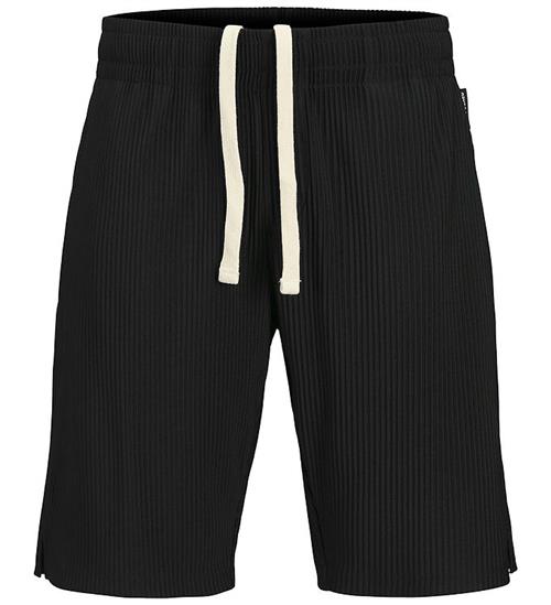 Jack & Jones Sweatshorts - JpstBill - Plissé - Black