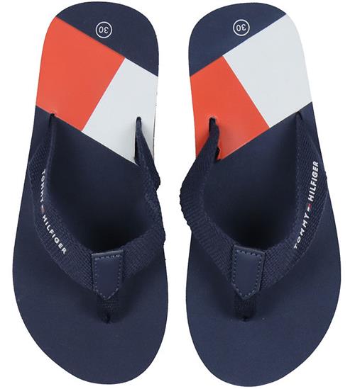 Tommy Hilfiger Flip Flop - Flag Print - Blue