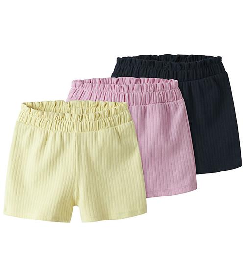 Name It Shorts - Rib - NmfSurajali - 3-pak - Pink Frosting/W Pas