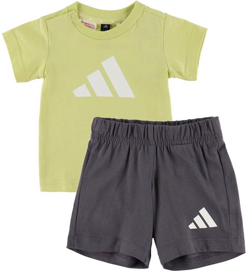 adidas Performance Sæt - T-shirt/Shorts - 160 - Powder Yellow/Hv