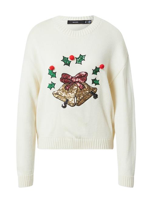 Se VERO MODA Pullover 'Bell'  beige / blandingsfarvet ved About You