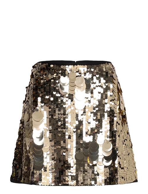 Se Elodie Sequin Mini Skirt French Connection Gold ved Booztlet