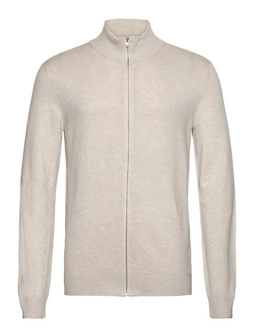 Ecovero L/S Zip Cardigan Lindbergh Cream