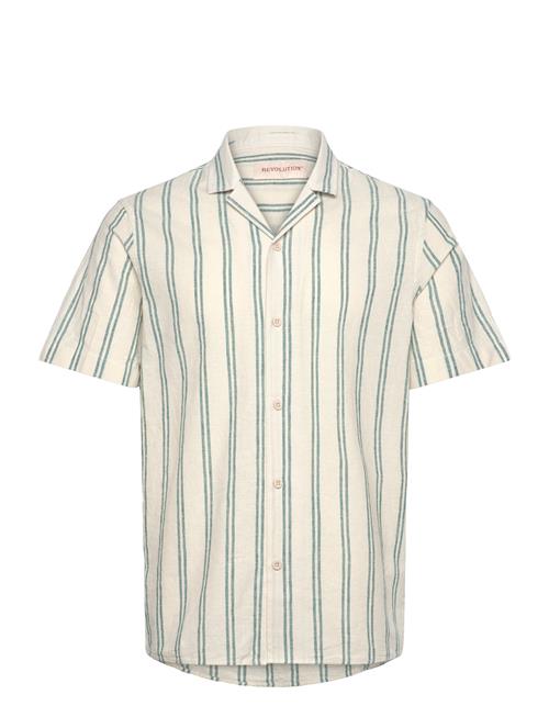 Short-Sleeved Cuban Shirt Revolution Beige