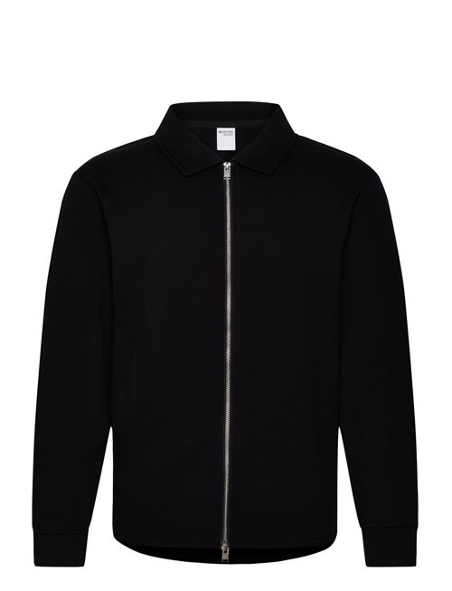 Se Slhemanuel Soft Full Zip Sweat Noos Selected Homme Black ved Booztlet