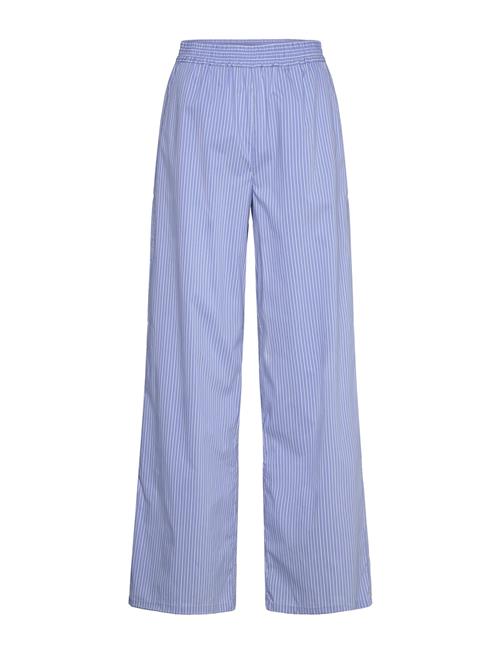 Se Rwiris Stripe Nw Trousers Rosemunde Blue ved Booztlet