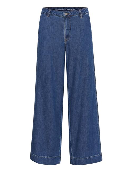 Se Hilmamw 171 Wide Pant My Essential Wardrobe Blue ved Booztlet