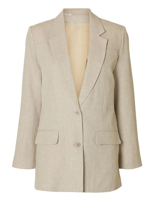 Slftania-Rita Ls Relaxed Blazer Noos Selected Femme Cream