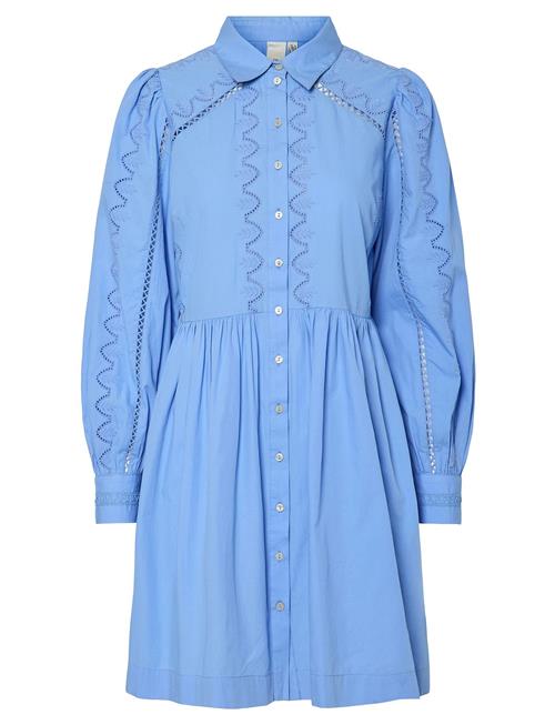 Yaskenira Ls Shirt Dress S. YAS Blue