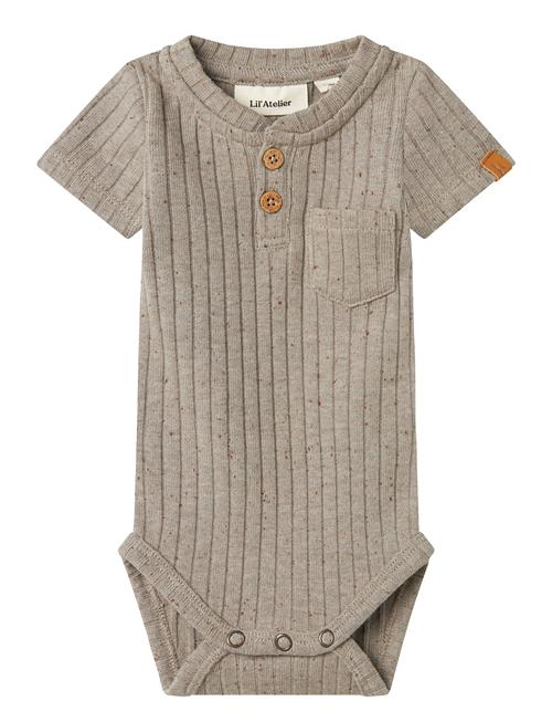 Nbmomilo Ss Slim Body Lil Lil'Atelier Grey