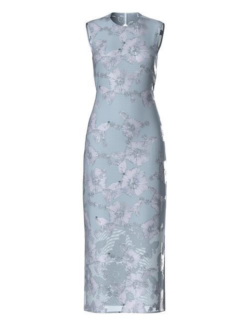 Se Yasfloree Sl Long Dress S. - Show YAS Blue ved Booztlet