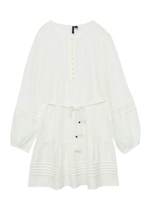 Vmolya Ls Short Dress Wvn Ga Vero Moda White