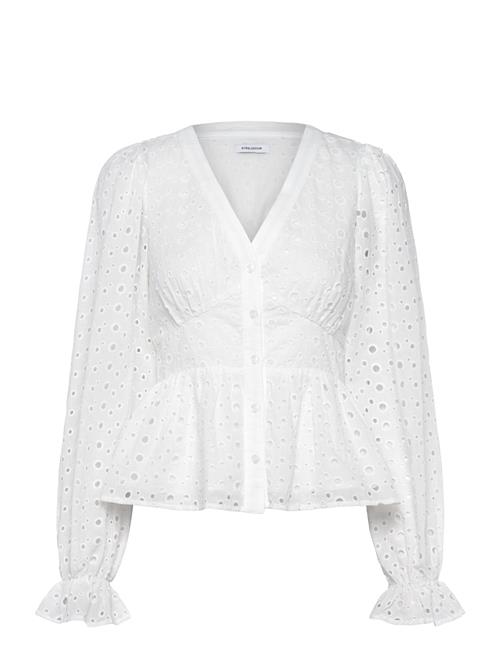 Nettie Broderie Anglaise Blouse Bubbleroom White