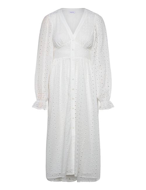 Broderie Anglaise Midi Dress Bubbleroom White