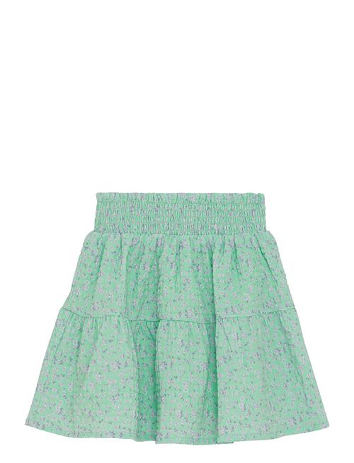 Se Skirt Small Flower Creamie Green ved Booztlet