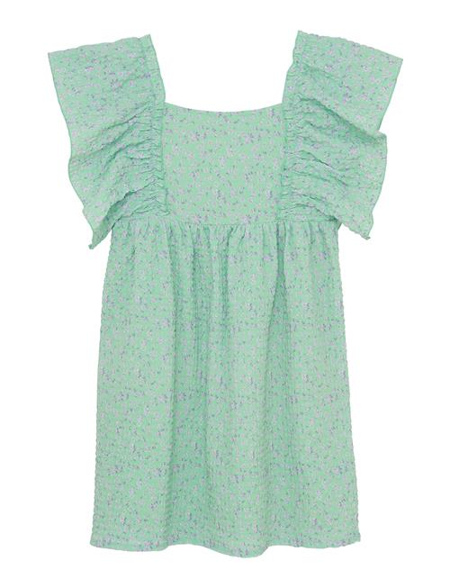 Dress Small Flower Creamie Green