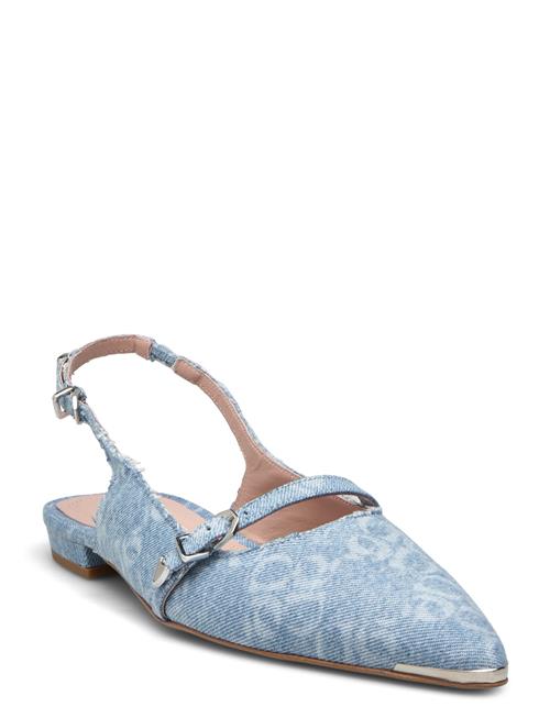 Dante6-Cinque Denim Flat Slingbacks Dante6 Blue