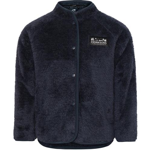 Didriksons Mylla Kids Fleecejakke Med Knapper Navy 130 cm  Blå  130 cm  Unisex