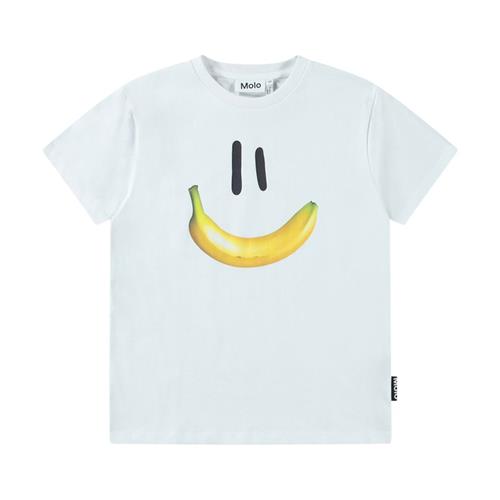Molo Riley Short Sleeve T-Shirt Banana Smile 104cm  Blå  104 cm  mand