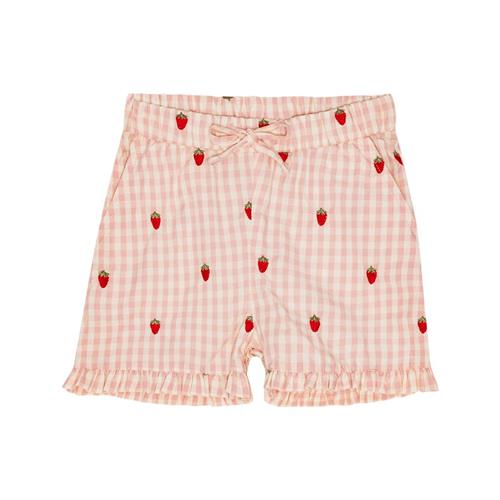 Flöss Dolly Shorts Pink Berry Gingham 122 cm  Lyserød  122 cm  kvinde
