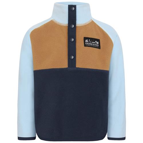 Didriksons Monte Kids 4 Halvknappet Fleecetrøje Navy 140 cm  Blå  140 cm  Unisex