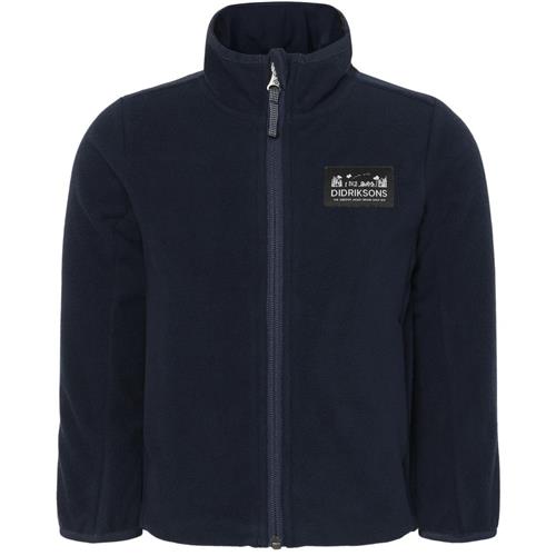 Didriksons Muskot Kids Fleece-jakke Dark Night Blue 110 cm  Blå  110 cm  Unisex