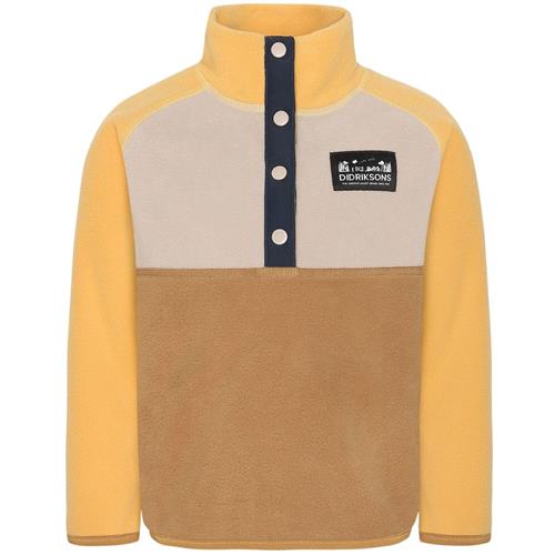 Didriksons Monte Kids 4 Halvknappet Fleecetrøje Cumin 140 cm  Brun  140 cm  Unisex