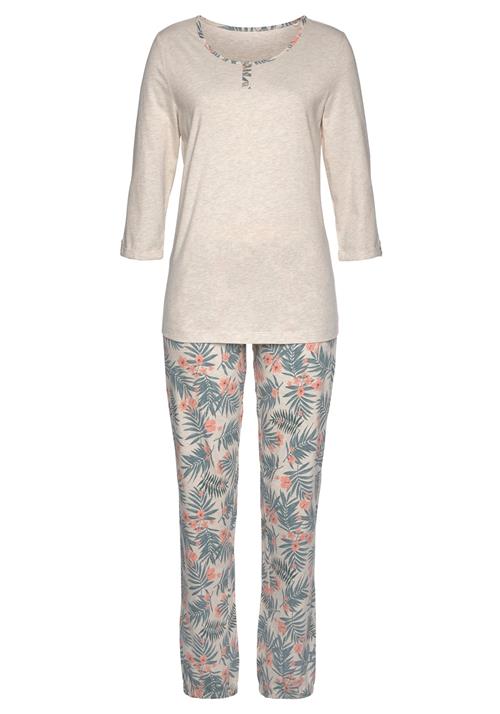 LASCANA Pyjamas  beige / blandingsfarvet