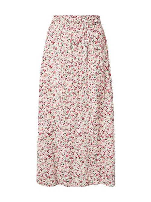 Kaffe Nederdel 'Hella'  lysebeige / gran / pastelpink / mørkerød