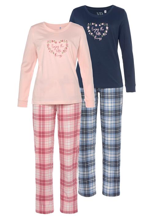 Se VIVANCE Pyjamas  navy / blandingsfarvet / lys pink ved About You