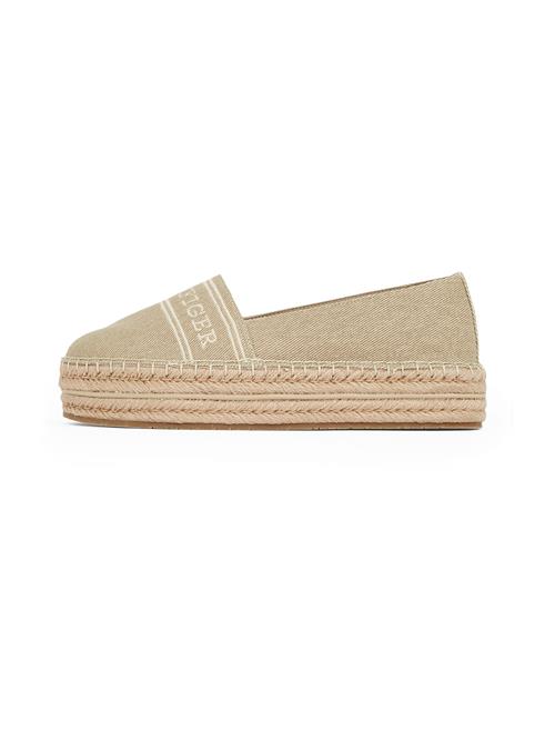 TOMMY HILFIGER Espadrillaer  beige / hvid