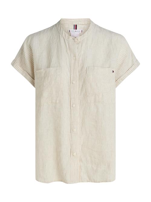 Se TOMMY HILFIGER Bluse 'ESS'  cappuccino / offwhite ved About You