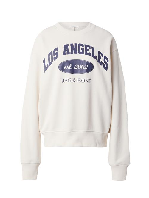 Se rag & bone Sweatshirt 'LA COLLEGIATE'  mørkeblå / hvid ved About You