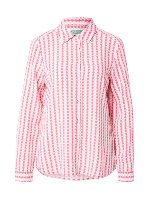 UNITED COLORS OF BENETTON Bluse  lyserød / lys pink / hvid