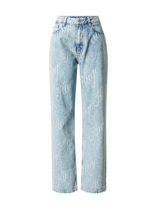 HUGO Jeans 'Elyah'  blue denim / hvid