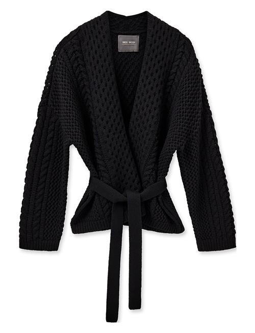 Se Mmersa Knit Cardigan MOS MOSH Black ved Booztlet