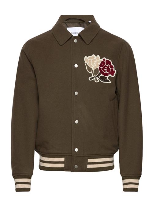 Felipe Varsity Wool Jacket Les Deux Khaki