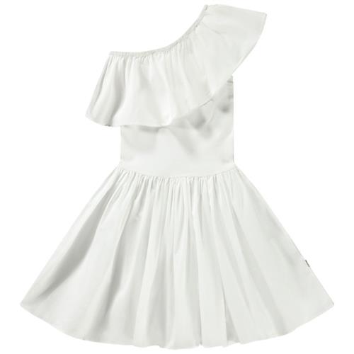 Molo Chloey Short Sleeve Dress Crisp White 110/116 cm  Hvid  110/116 cm  kvinde