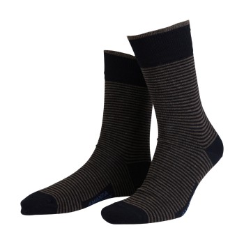 Amanda Christensen Strømper True Stripe Ankle Sock Mørkgrå  Str 47/50