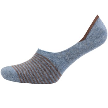 Amanda Christensen Strømper True Stripe Invisible Sock Blå/Brun Str 41/42