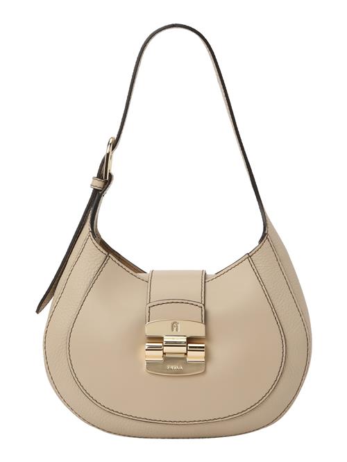 FURLA Skuldertaske 'CLUB 2 S'  beige / guld