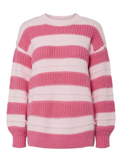 Se PIECES Pullover 'SIMMA'  lys pink / mørk pink ved About You