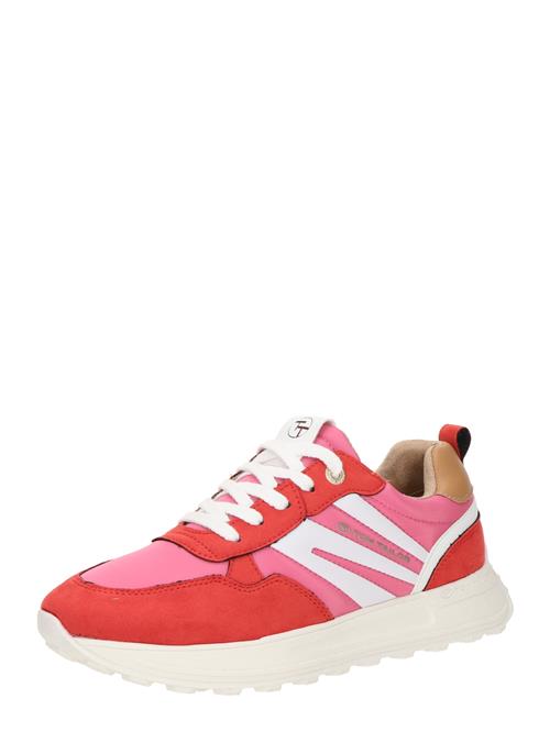 TOM TAILOR Sneaker low  cappuccino / pink / rød / hvid