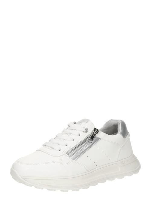 Se TOM TAILOR Sneaker low  sølv / hvid ved About You