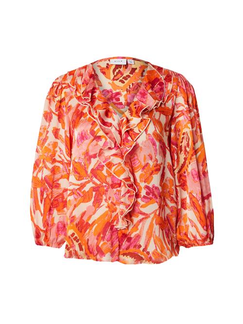 VILA Bluse 'VILISA'  mørkeorange / magenta / gammelrosa / pastelpink