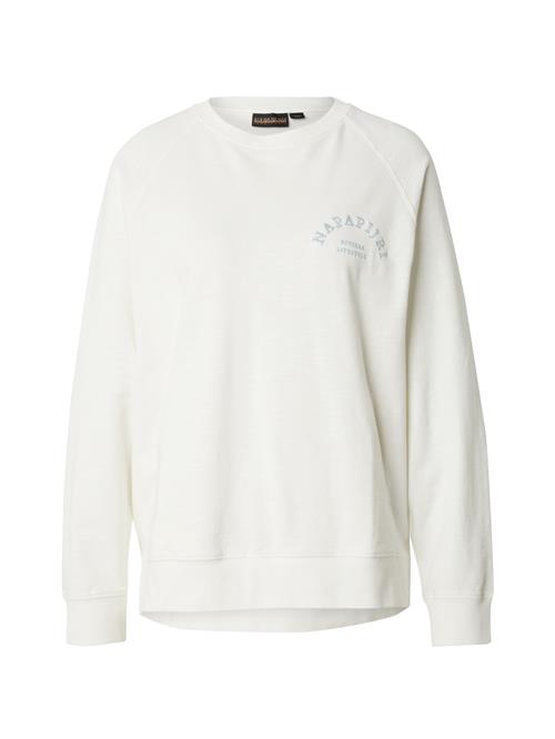 NAPAPIJRI Sweatshirt 'B-FETE'  gran / hvid